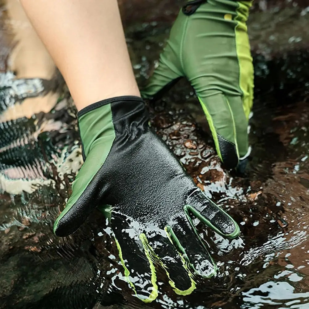 1 Pair Snorkeling Diving Gloves Paddling Non-slip Water Sports Mittens Surfing Anti-cut Wetsuit Gloves For Men Women