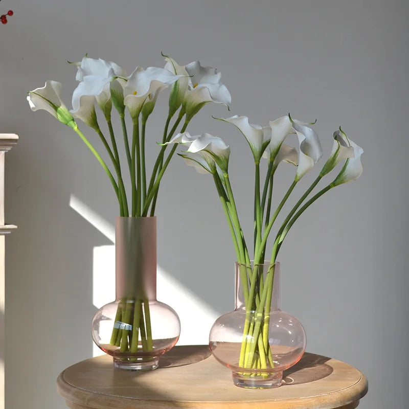 5pcs Large Calla Lily Artificial Flowers Wedding Decor Bridal Bouquet  Fake Flowers Realistic Callas Home Decoration Accessories