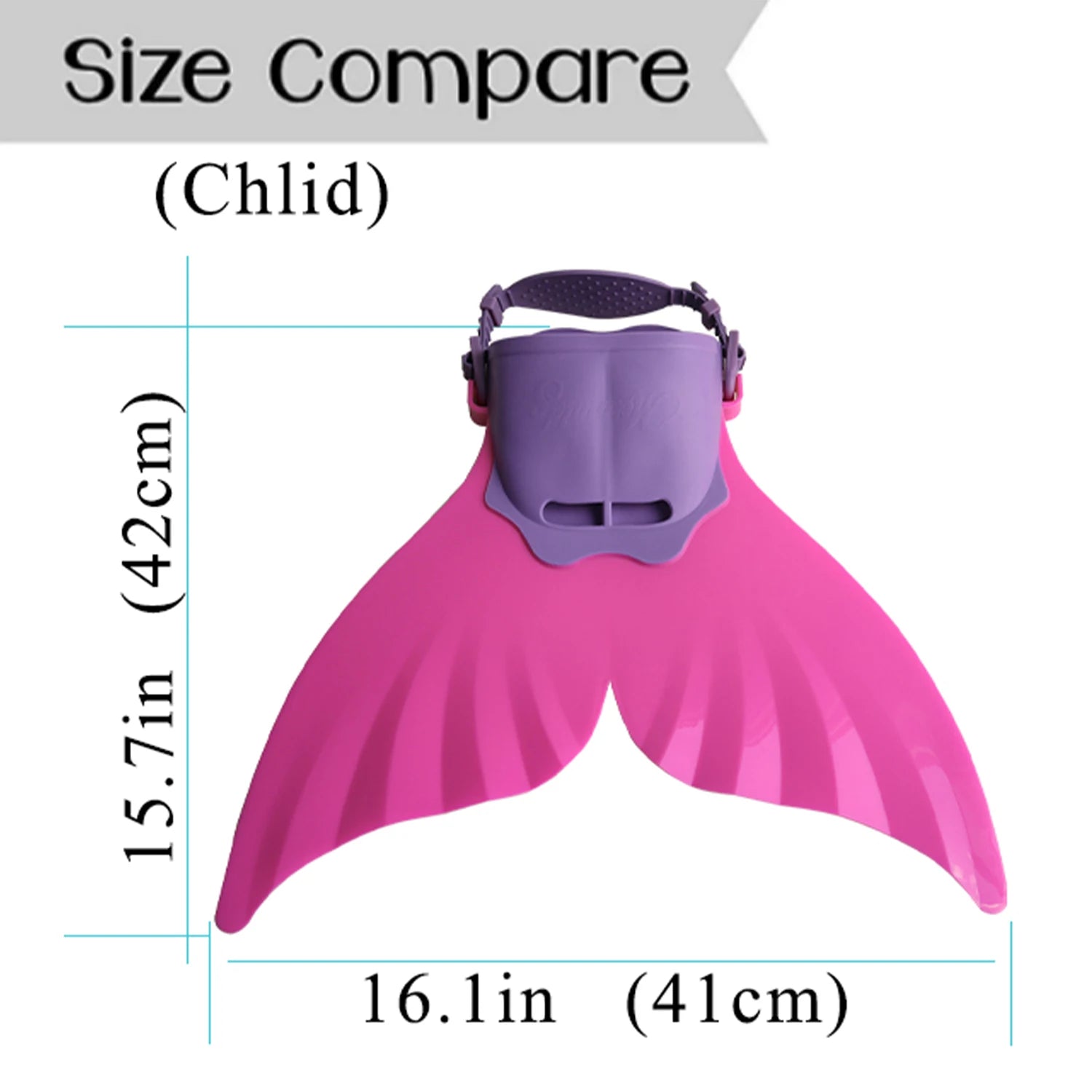 Adjustable Mermaid Tail Monofin Diving Kids Swimming Flip Training One Piece Fins Whale Tail Teenagers Water Sports Equipment