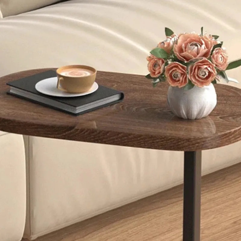 C-shaped Side Table Small Coffee Table Living Room Sofa Table Home Portable Modern Light Luxury Style Home Compact Coffee Table