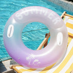 Rooxin Adult Swim Ring Pool Float Swim Tube Thickened Inflatable Swimming Ring Tube Water Park Swimming Circle For Adult Teen