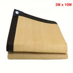 Thick Heavy-Duty PE Garden Sun Shade Net, Beige - Large Square UV Block, Sunshade Sail for Outdoor Patio and Yard Protection