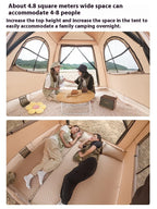 Large Camping Outdoor Air Tent for 4-5 People Air Shelter Dome Tent Family Hiking Inflatable One-touch Tent