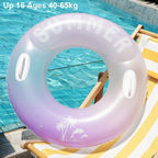 Rooxin Adult Swim Ring Pool Float Swim Tube Thickened Inflatable Swimming Ring Tube Water Park Swimming Circle For Adult Teen