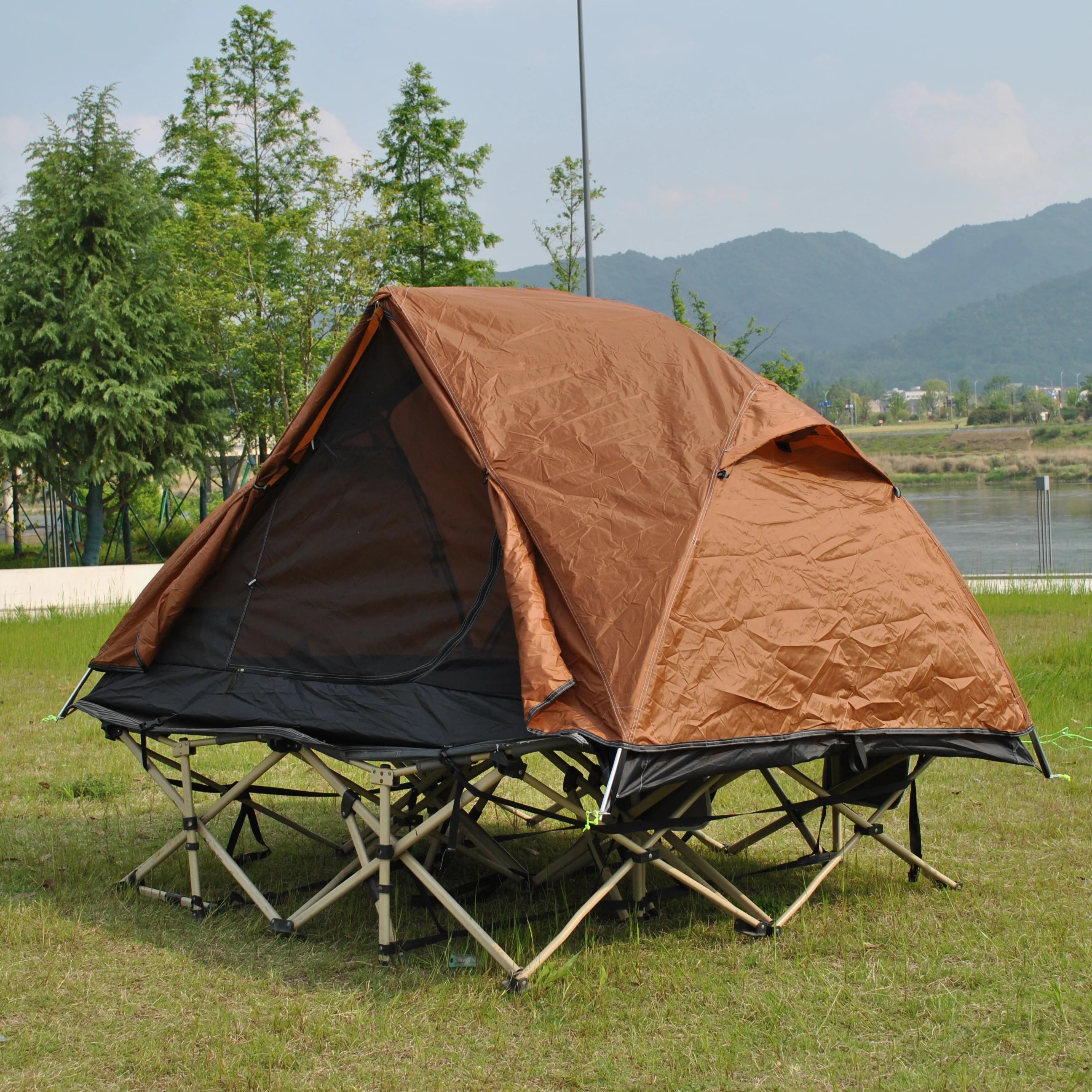 Upgrade Hubba Design Tent,2-in-1 Ultralight 2 Person Camping Tent Include Groundsheet, Double Layer Camp Bed Tent