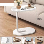 C-shaped Side Table Small Coffee Table Living Room Sofa Table Home Portable Modern Light Luxury Style Home Compact Coffee Table