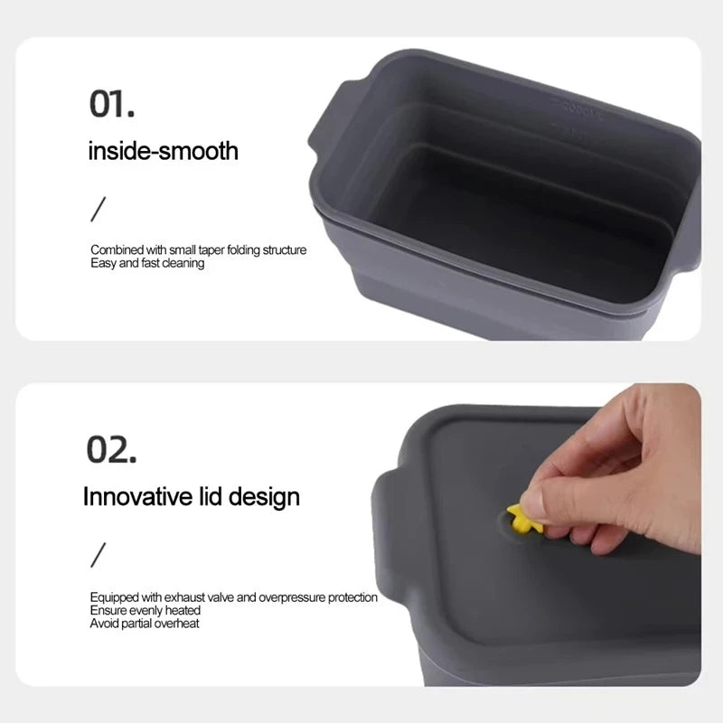 Large Silicone Baking Mold Toast Bread Silicone Mould Folding  Non-Stick Oven Tool Bakeware Cake Baked Pan Kitchen Accessories