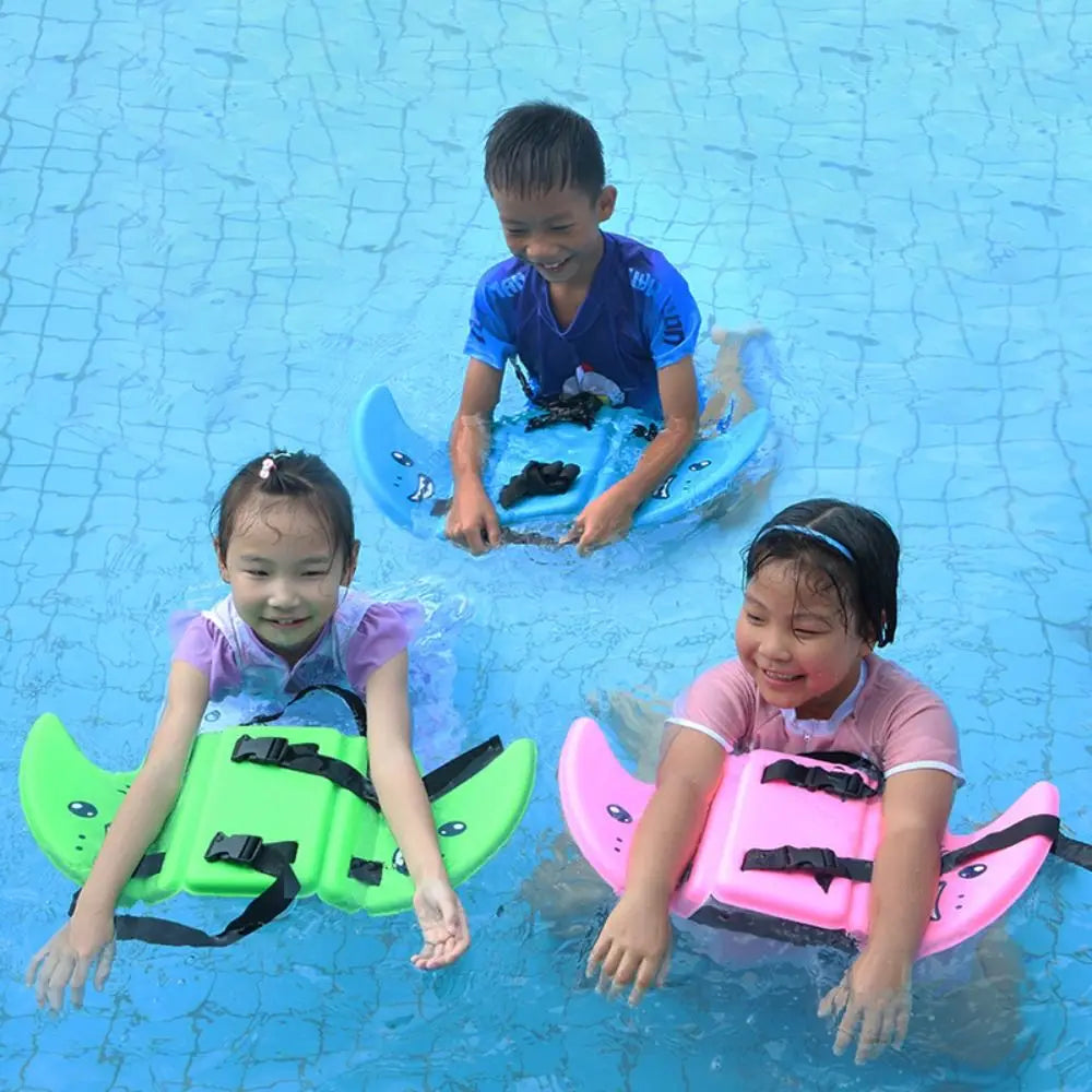 Eye-Catching Color Swimm Floating Board Adjustable Belt Tranning Aid Shark Fin Float Fin-Shaped Wearable Childrens Back Float