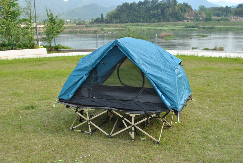 Tent Cot Folding Off the Ground Waterproof Camping Sleeping Bed with Rain Cover Not Included the Bed