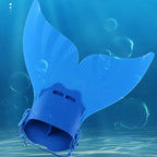 Adjustable Mermaid Tail Monofin Diving Kids Swimming Flip Training One Piece Fins Whale Tail Teenagers Water Sports Equipment