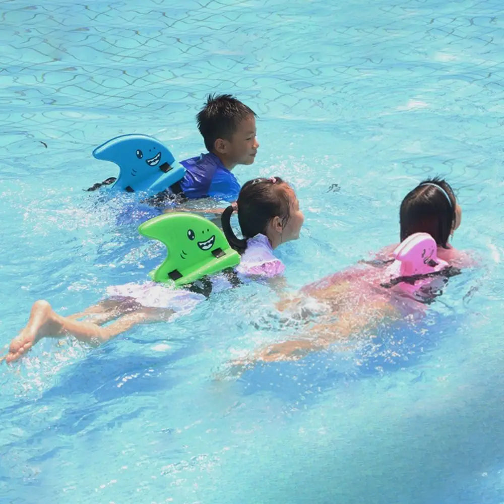 Eye-Catching Color Swimm Floating Board Adjustable Belt Tranning Aid Shark Fin Float Fin-Shaped Wearable Childrens Back Float