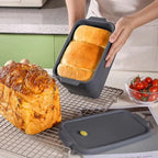 Large Silicone Baking Mold Toast Bread Silicone Mould Folding  Non-Stick Oven Tool Bakeware Cake Baked Pan Kitchen Accessories