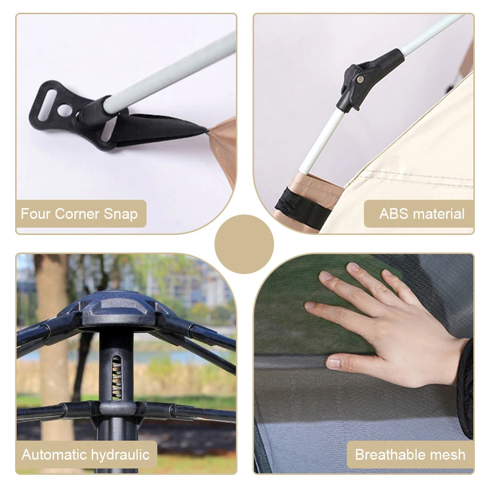 Fully Automatic Sunshade Tent Lightweight Portable Tent Easy Set Up Tent for Hiking Backpacking Camping