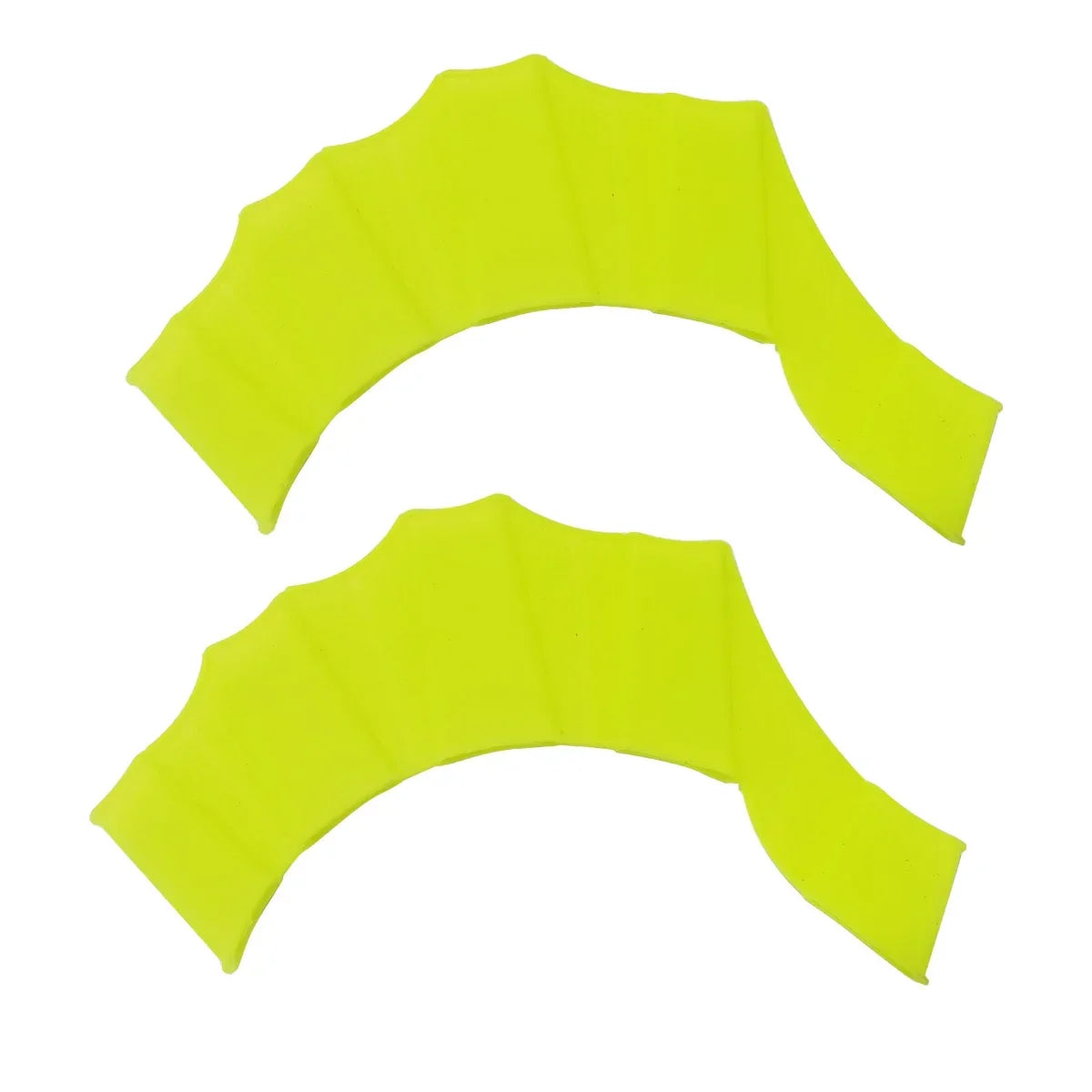 1 Pair Frog Style Silicone Hand Swim Fins Flippers Unisex Finger Webbed Gloves Paddle Water Sports Swimming Training Equipment