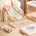 Vacuum storage box sealed grain tank household fresh-keeping box refrigerator drainable food storage container Kitchen Organizer